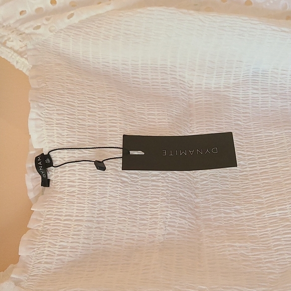 Smocked Blouse with eyelet sleeves - Picture 4 of 7